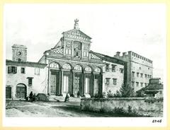 View of the Church of San Miniato al Monte in Florence by André Durand
