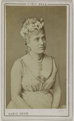 Portrait of Davenay actress at Théâtre de la Gaîté in 1874