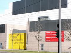 Modern and Contemporary Art Museum of Strasbourg building side view from Quartier Gare