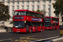 Alexander Dennis Enviro 400 City bodied BYD double-decker bus on route 94 passing Marble Arch London