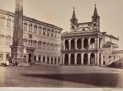 Saint John Basilica and Lateran Palace with the Obelisk in Rome