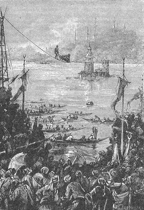 Illustration from Kéraban the Inflexible by Jules Verne painted by Léon Benett