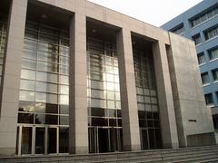 Hundredth Anniversary Memorial Building gymnasium at Tokyo Keizai University in Kokubunji Tokyo