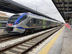 ETR 425 train at Pisa Centrale station on regional service to Campiglia Marittima