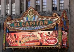 El Capitan Theater marquee advertising Disney's Beverly Hills Chihuahua movie in Hollywood Boulevard