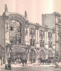 Historical photo of Somossy Orfeum building from 1894 to 1899
