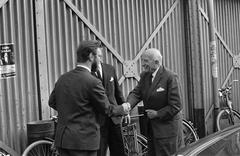5th Congress of the Social Interacademic on student ship Caledonia with alderman Koets in conversation with chairman Winters and vice-chairman Pieter