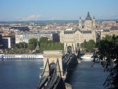View of Budapest cityscape with the Danube River and historic buildings in September 2013