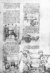 Illustration of a medieval military machine from Francesco di Giorgio Martini's carnet