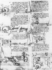 Detail of architectural drawings from Francesco di Giorgio's Trattato di architettura showing Renaissance designs