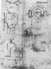 Illustration from Francesco di Giorgio's Trattato di architettura showing Renaissance architectural designs
