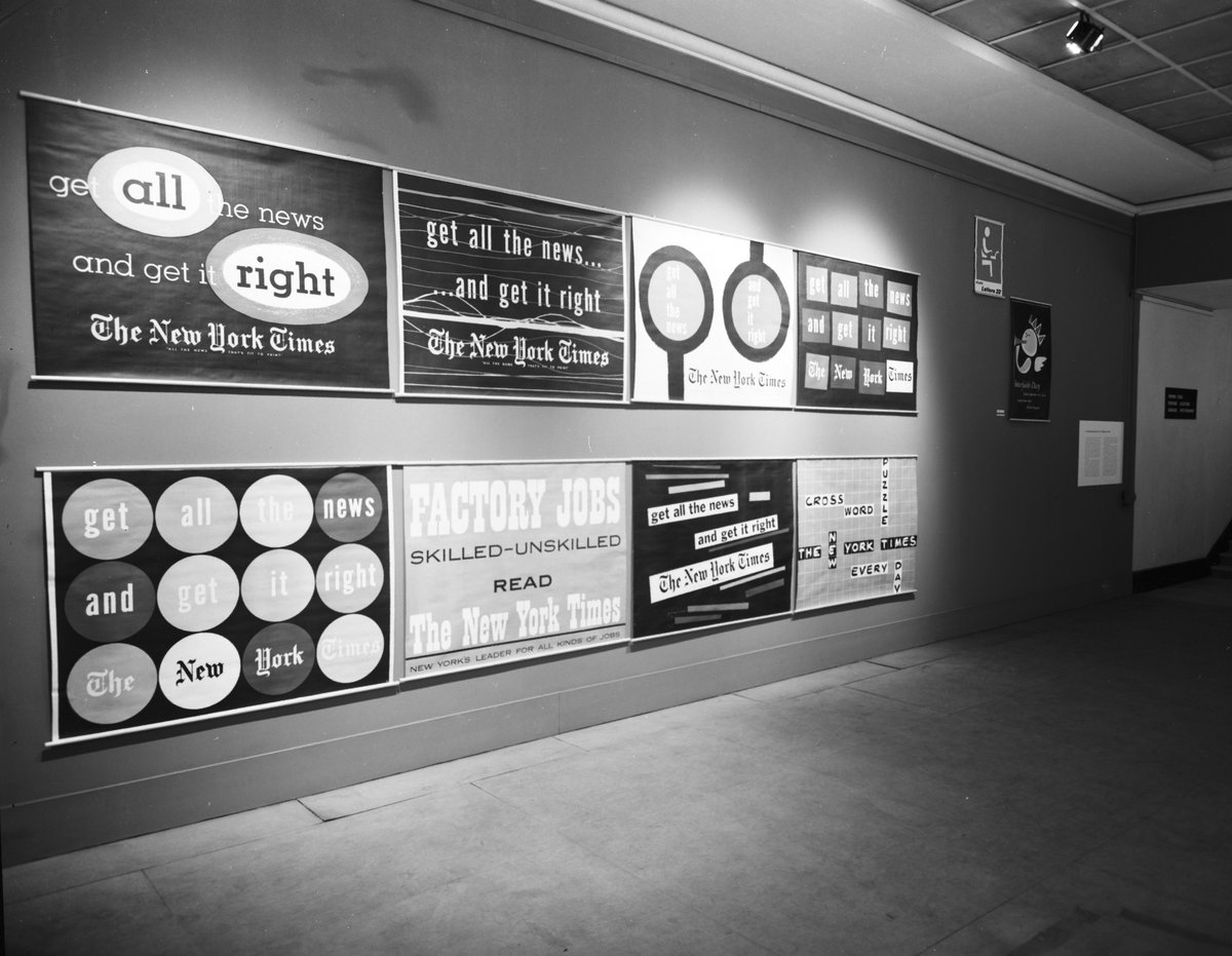 Lay-out of the '50 Years of US Art' exhibit at the Museum of Modern Art in Paris