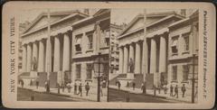 U.S. Treasury building on Wall Street with historic architecture