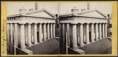 U.S. Treasury building at the corner of Wall and Nassau Streets in New York City
