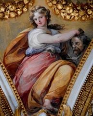 Judith fresco by Giuseppe Cesari, circa 1596-1597, depicting the biblical heroine in the Carthusian monastery museum of San Martino in Naples