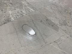 Fossils displayed at Mexico City International Airport