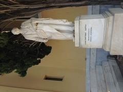 Statue of Konstantinos Zappas Greek benefactor of 19th century