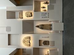 Ancient sculpture displayed in Musée Guimet