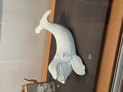 Whale-shaped box displayed at the Musée Guimet