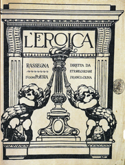 First print cover of L'Eroica monthly periodical La Spezia Italy