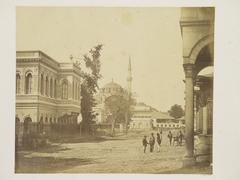 17th century Tophane Kiosk, Tophane Fountain, and Kılıç Ali Paşa Mosque in Istanbul in 1855