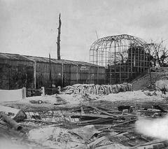 Ruins of Asakusa-Hanayashiki amusement park after the Great Kanto earthquake