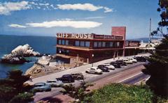 Cliff House restaurant near San Francisco on a postcard