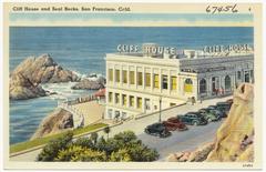 Cliff House restaurant overlooking Seal Rocks in San Francisco, California