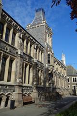 Historic Arts Centre building in Christchurch New Zealand with Gothic Revival architecture