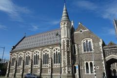 Historic Christchurch Arts Centre building in Christchurch, New Zealand