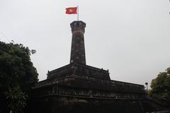 Hanoi Flag Tower with clear sky