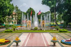 Presidential Palace Hanoi with President Joe Biden and President Võ Van Thuong meeting outside
