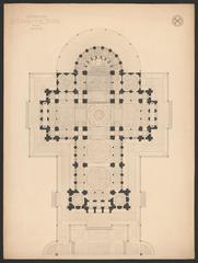 Architectural plan of the Cathedral of St. John the Divine in New York