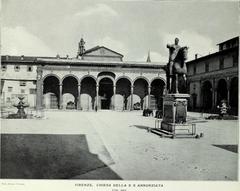 Antique book with views of Florence from 1900