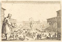 Jacques Callot Piazza SS. Annunziata Florence engraving circa 1622