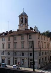 Campanile of the Gran Madre church in Borgo Po, Turin, Italy