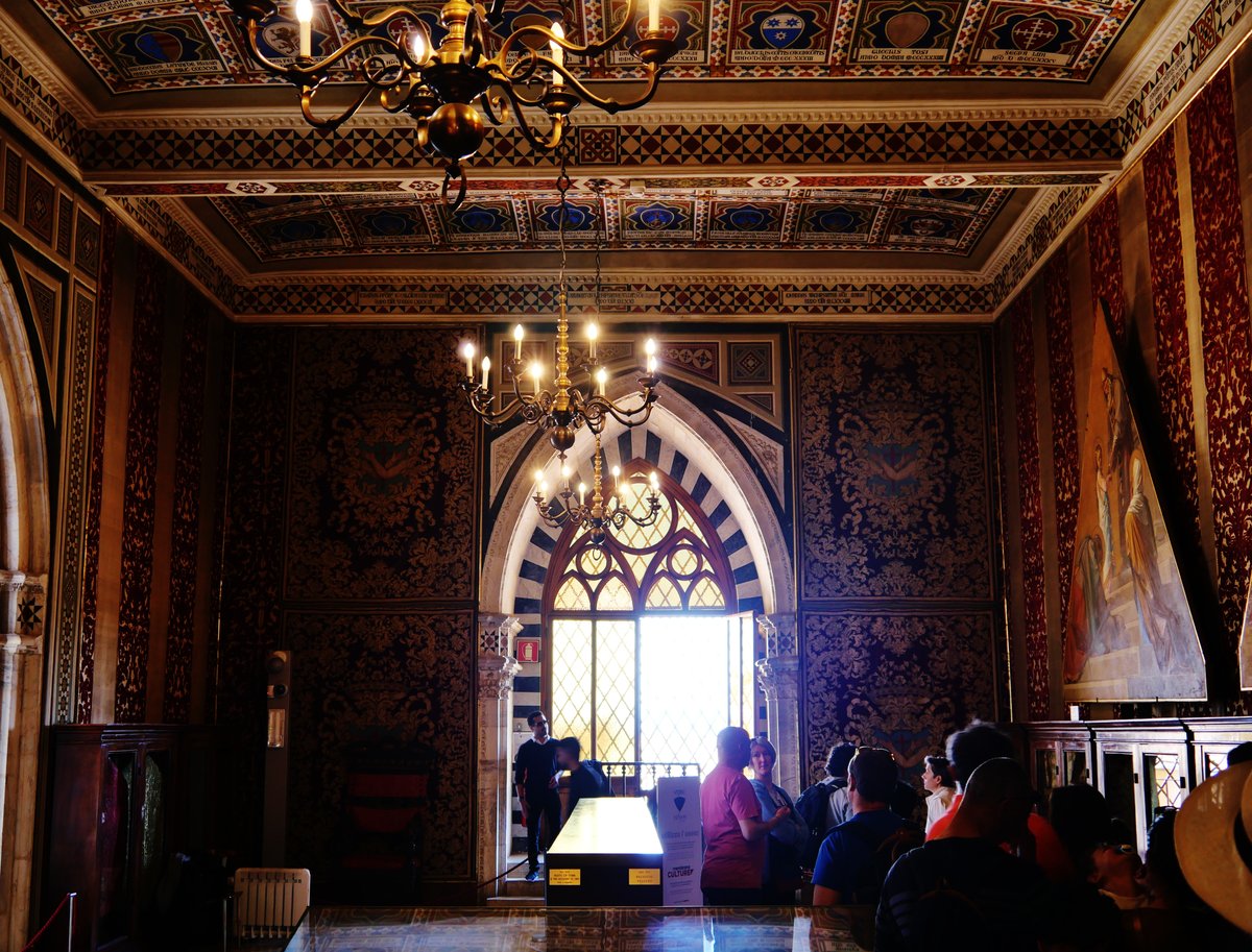 Interior view of the Cathedral Museum in Siena, Tuscany, Italy with art and architectural details