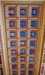 Ornate ceiling at Cathedral Museum in Siena, Tuscany, Italy