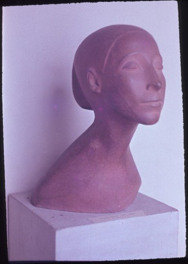 Bust of the dancer Sent M’Ahesa by B. Hoetger, 1963, Dresden