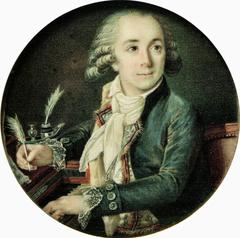Portrait of composer André-Ernest-Modeste Grétry composing at pianoforte