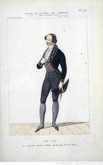 Costume of Couderc as Horace in the opera Le Domino Noir by Auber