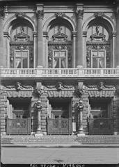 Facade of the Opéra-Comique theatre in Paris, France