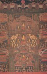 Illustration of the Visualisation Sutra from Chion-in Temple in Kyoto, Japan
