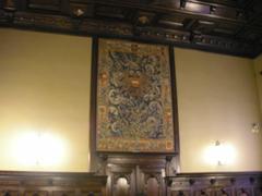 Interior view of a courtroom in the Palace of Justice Vienna