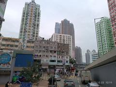 Scenic view of Tsuen Wan District in Hong Kong from KMBus 290X in December 2023