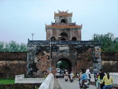 City Gate in Hue, Vietnam with traditional architecture and historic design