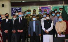 Deputy Secretary Biegun visiting Kurmitola Hospital in Bangladesh
