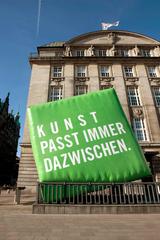 Historic architectural monument in Hamburg with detailed masonry and stone carvings