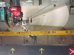 Saída da Estação Paulista with modern architecture and pedestrians