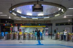 Estação Paulista metro station on Av. Consolação in São Paulo Brazil with modern urban architecture